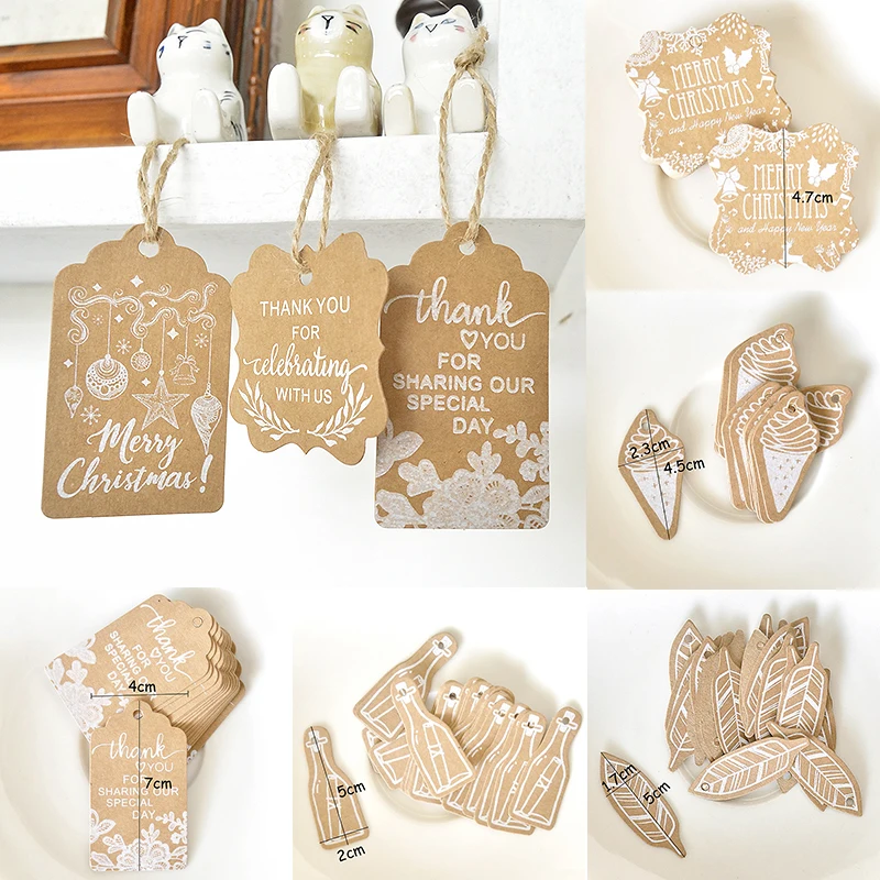 25PCS Multi Style Kraft Paper Tags Handmade/Thank You DIY Crafts Hang Tag With Rope Labels Gift Wrapping Supplies Wedding Favors
25PCS Multi Style Kraft Paper Tags Handmade/Thank You DIY Crafts Hang Tag With Rope Labels Gift Wrapping Supplies Wedding Favors