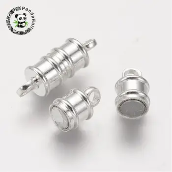 100Sets Silver Color Brass Column Magnetic Clasps Jewelry Findings for DIY Nickel Free 16x6mm, Hole: 1.8mm
100Sets Silver Color Brass Column Magnetic Clasps Jewelry Findings for DIY Nickel Free 16x6mm, Hole: 1.8mm