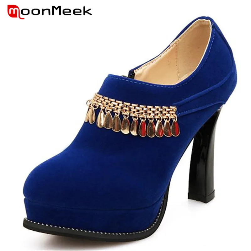 MoonMeek 2017 Spring autumn high heels shoes zipper metal decoration party shoes big size 32-43 women pumps solid sexy 
MoonMeek 2017 Spring autumn high heels shoes zipper metal decoration party shoes big size 32-43 women pumps solid sexy