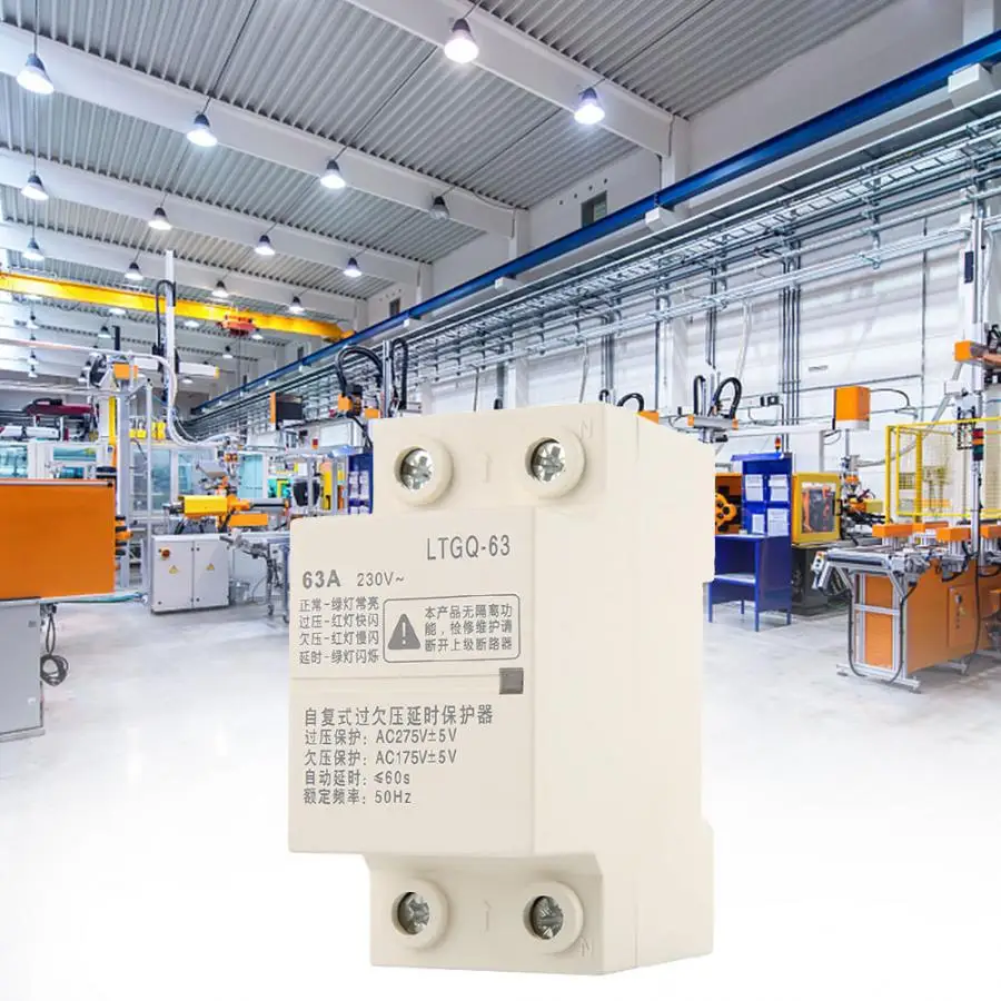 Adjustable Delay Protector Automatic Reconnect Over Voltage And Under Voltage Protection Relay 2P63A Automatic Relay Protector
Adjustable Delay Protector Automatic Reconnect Over Voltage And Under Voltage Protection Relay 2P63A Automatic Relay Protector