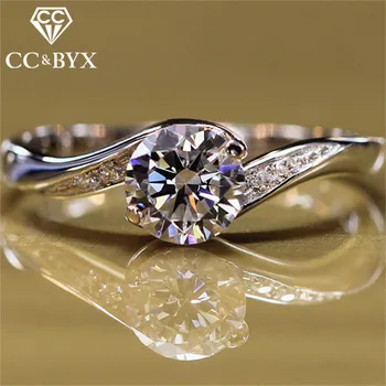 CC Wedding Rings For Women S925 Sterling Silver Bridal Wedding Fashion Jewelry Cubic Zirconia Simple Temperament Ring CC2522 
CC Wedding Rings For Women S925 Sterling Silver Bridal Wedding Fashion Jewelry Cubic Zirconia Simple Temperament Ring CC2522