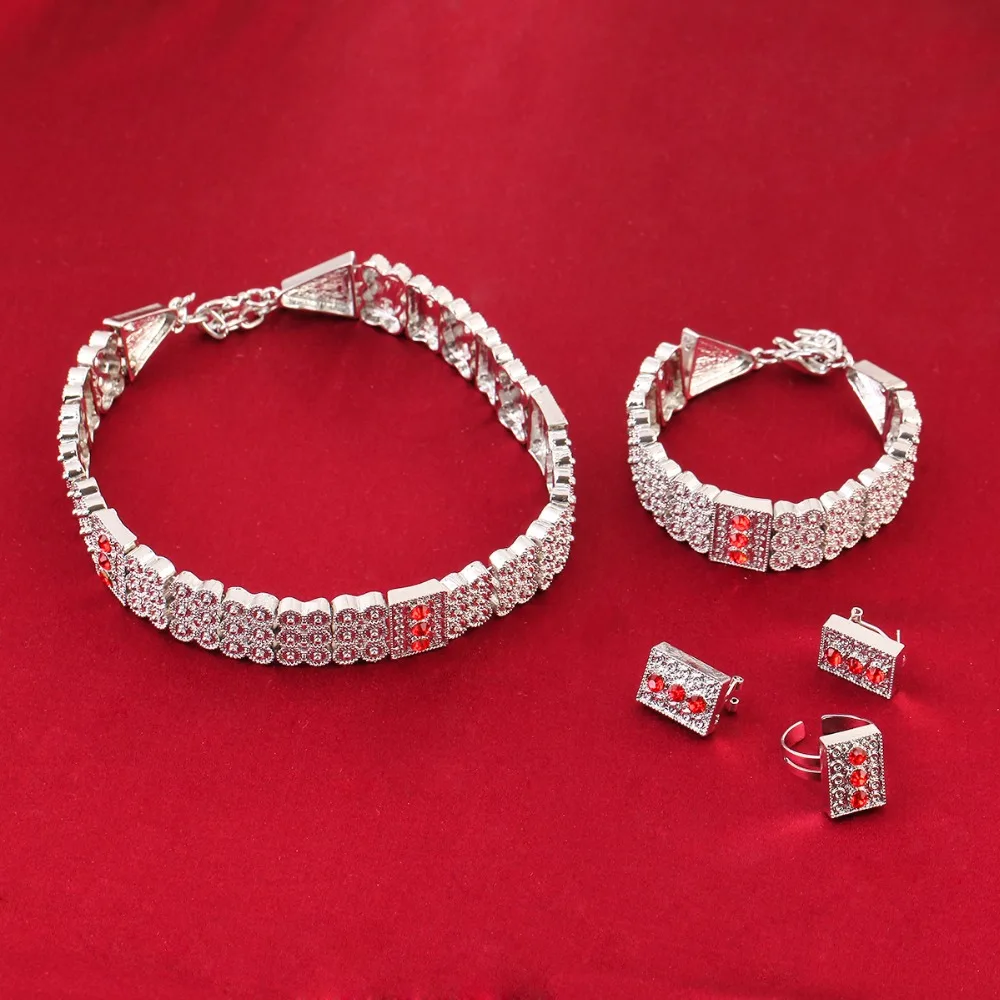 Bright Silver Ethiopian Jewelry Set Chokers Necklace Bracele Earrings Ring Silver Plated Habesha Eritrea Jewellery
Bright Silver Ethiopian Jewelry Set Chokers Necklace Bracele Earrings Ring Silver Plated Habesha Eritrea Jewellery