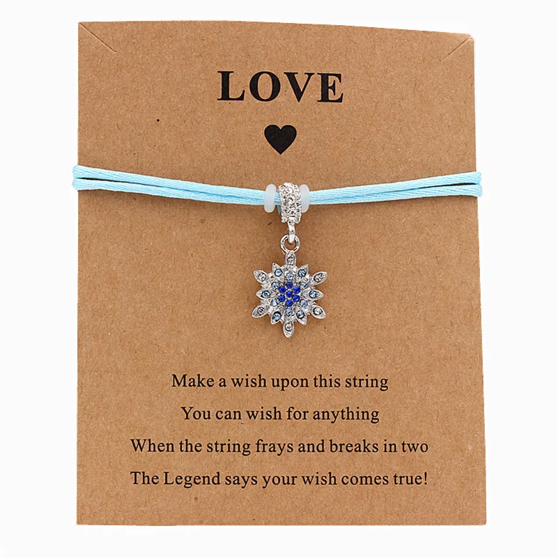 Snowflake pendant Charm Bracelet Friendship Inspirational Gift Red Thread Adjustable Wish Bracelets Women Men Kids Jewelry
Snowflake pendant Charm Bracelet Friendship Inspirational Gift Red Thread Adjustable Wish Bracelets Women Men Kids Jewelry