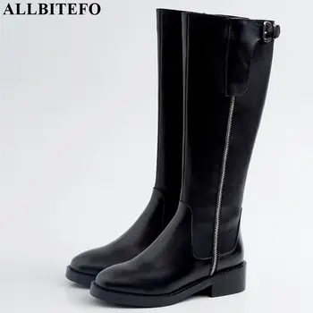 ALLBITEFO PU+genuine leather women boots Winter comfortable breathable girls knee high long boots Knight boots
ALLBITEFO PU+genuine leather women boots Winter comfortable breathable girls knee high long boots Knight boots