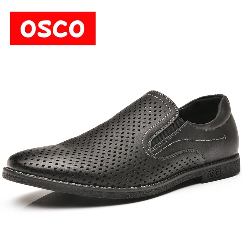 OSCO/модные Лоферы для вождения мужская обувь без шнуровки летняя деловые
