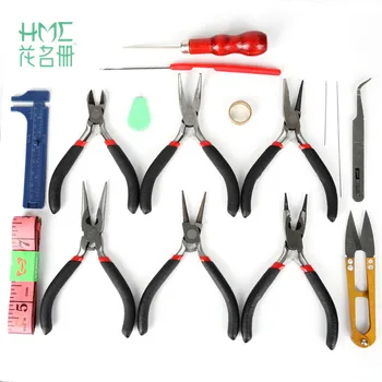 16pcs/set Jewelry Tools Set Flat Nose Pliers Beading Needles Caliper Tape Measure Kit Fit DIY Jewelry Making Tools & Equipment
16pcs/set Jewelry Tools Set Flat Nose Pliers Beading Needles Caliper Tape Measure Kit Fit DIY Jewelry Making Tools & Equipment