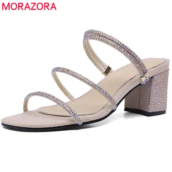 MORAZORA 2019 hot sale women sandals elegant high heels shoes woman crystal summer shoes fashion party wedding shoes ladies
MORAZORA 2019 hot sale women sandals elegant high heels shoes woman crystal summer shoes fashion party wedding shoes ladies