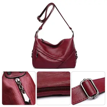 THINKTHENDO Women Leather Handbag Retro Sling Shoulder Bag Ladies Purse Tote Messenger Satchel Crossbody
THINKTHENDO Women Leather Handbag Retro Sling Shoulder Bag Ladies Purse Tote Messenger Satchel Crossbody