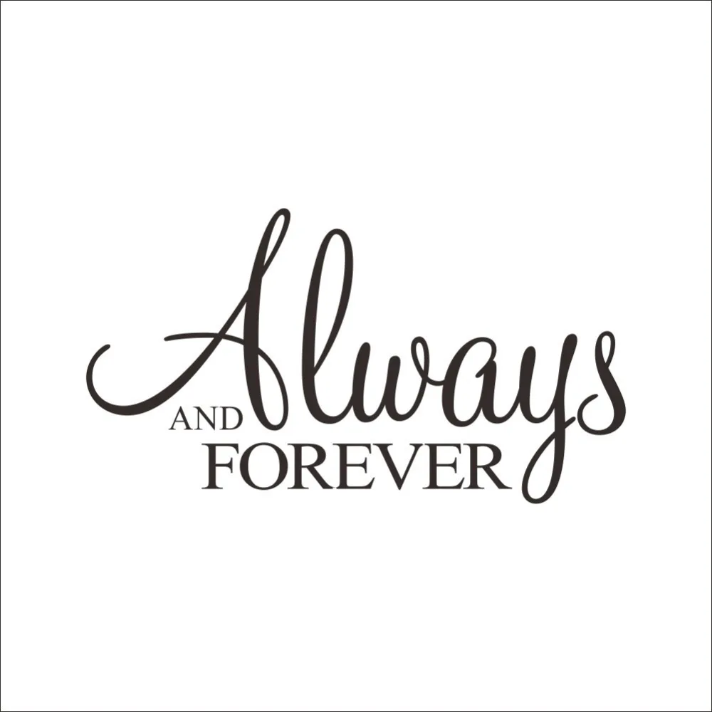 Cartoon New ZY 8355 Always And Forever Bedroom Living Room TV Backdropwaterproof Custom wall stickers
Cartoon New ZY 8355 Always And Forever Bedroom Living Room TV Backdropwaterproof Custom wall stickers