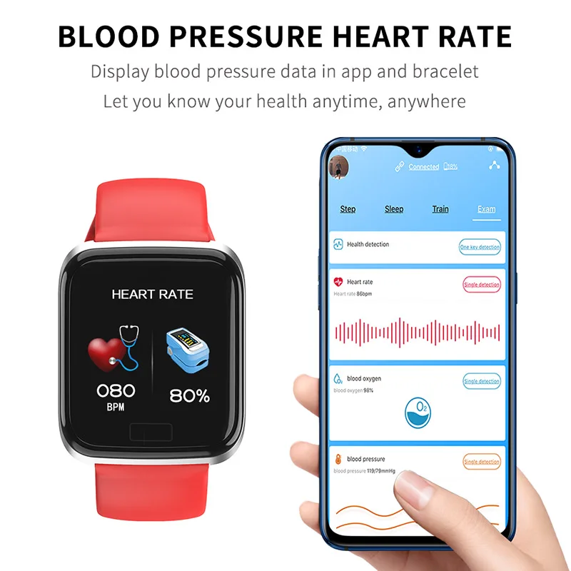 Smart Bracelet Blood Pressure Watch Heart Rate Sleep Call Message Reminder Fitness Activity Tracker Smart Band Health Wristband
Smart Bracelet Blood Pressure Watch Heart Rate Sleep Call Message Reminder Fitness Activity Tracker Smart Band Health Wristband