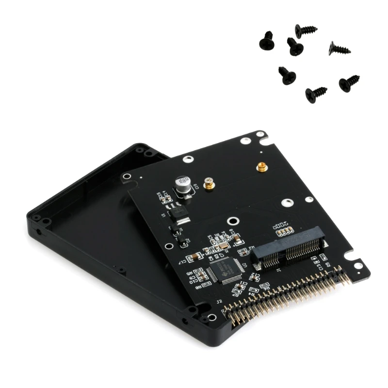 

44PIN mSATA to 2.5" IDE HDD SSD mSATA to PATA Adapter Converter Card with Case 10*7*0.9cm