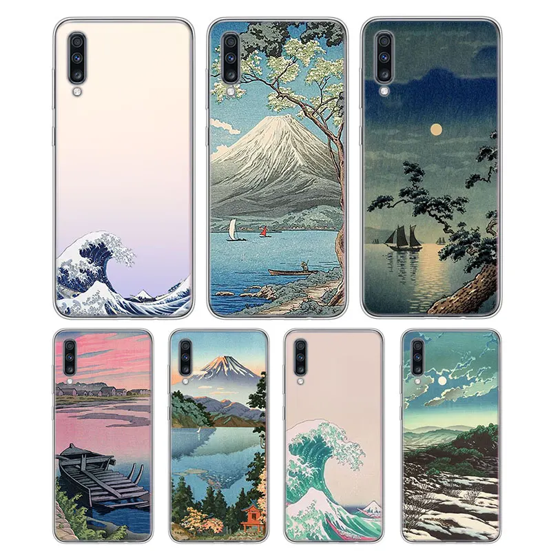 Transparent Soft Silicone Phone Case Wave Art Japanese Green I llust for Samsung Galaxy A10 A30 A40 A50 A70 Cover
Transparent Soft Silicone Phone Case Wave Art Japanese Green I llust for Samsung Galaxy A10 A30 A40 A50 A70 Cover