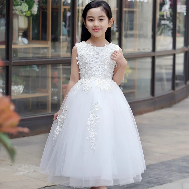 Vestidos De Daminha Girls White Wedding Dress Tulle Lace Beaded Ball Gown Long Flower Girl Dresses Kids Birthday Party Dresses
Vestidos De Daminha Girls White Wedding Dress Tulle Lace Beaded Ball Gown Long Flower Girl Dresses Kids Birthday Party Dresses
