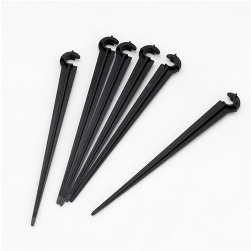 

Garden Supplies 50Pcs-Pack Support Stake 8cm Length 1/4" Hose Fitting 4/7mm Pipe Holder Tubing Drip Irrigation System IT136