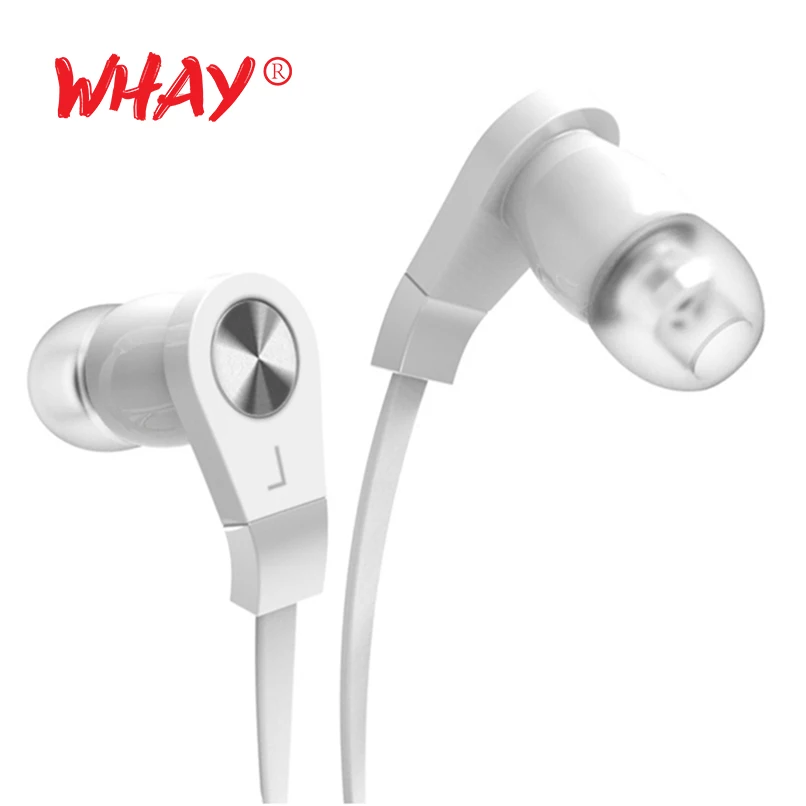 Whay 3.5mm In-Ear Wired Earphone Stereo Headphones Sport Headset for Xiaomi Samsung iPhone 5 PC MP3 Earphone with Mic Flat Cable
Whay 3.5mm In-Ear Wired Earphone Stereo Headphones Sport Headset for Xiaomi Samsung iPhone 5 PC MP3 Earphone with Mic Flat Cable