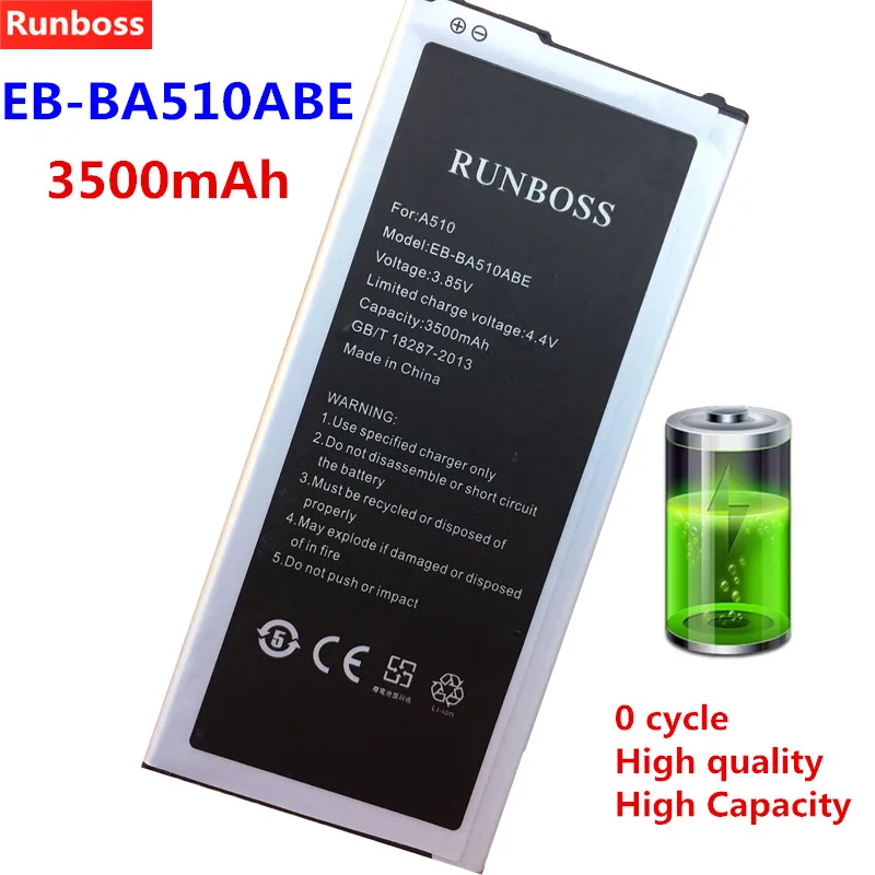 3500mAh Battery EB-BA510ABE For Samsung Galaxy A5 2016 Duos SM-A5100 A51 A510 A510F A510K SM-A510L SM-A510M/DS SM-A510S SM-A510F
3500mAh Battery EB-BA510ABE For Samsung Galaxy A5 2016 Duos SM-A5100 A51 A510 A510F A510K SM-A510L SM-A510M/DS SM-A510S SM-A510F