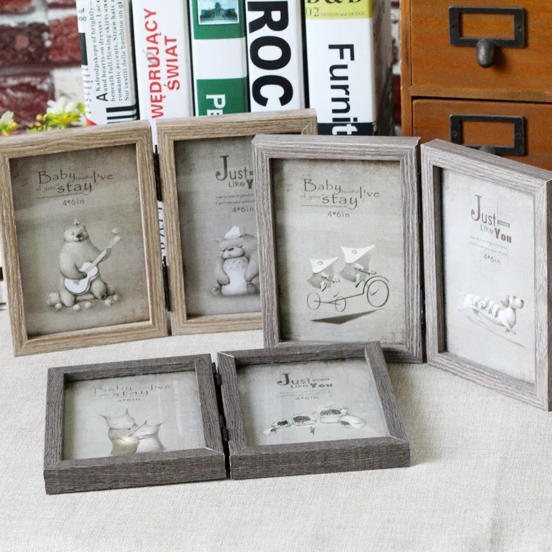 Quality Two-sided Wooden Photo Frame Creative Nordic Modern Rectangle Home Office Desktop Decoration Picture Frames Ornaments
Quality Two-sided Wooden Photo Frame Creative Nordic Modern Rectangle Home Office Desktop Decoration Picture Frames Ornaments