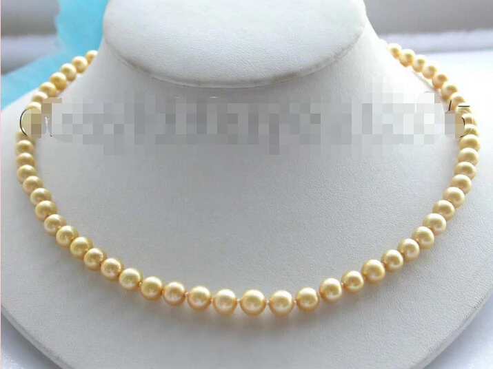 Free Shipping shipping17" Genuine Natural 7mm Golden Round Pearl Necklace 14KGP!
Free Shipping shipping17" Genuine Natural 7mm Golden Round Pearl Necklace 14KGP!