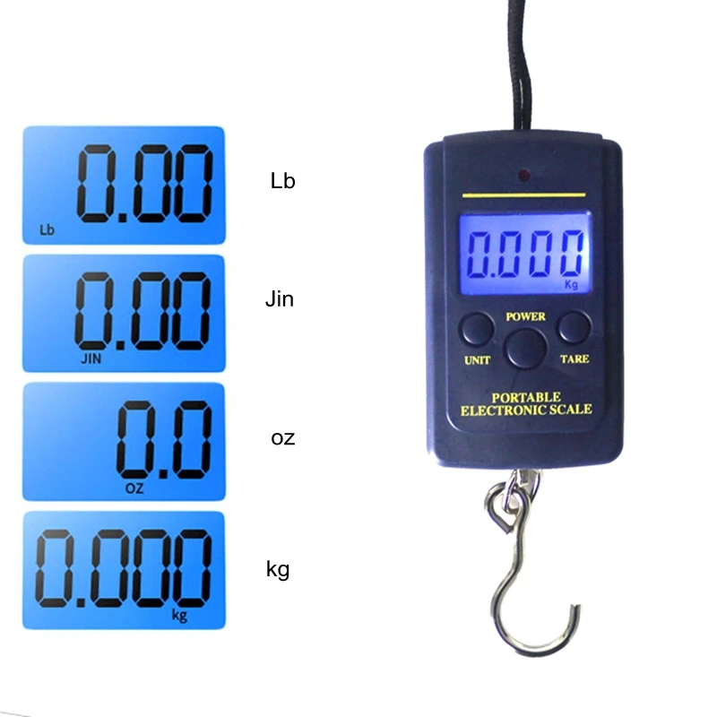 40kg/10g Mini Digital Scale Luggage Travel Weighting Electronic Digital Handy Pocket Weight Hook Scale
40kg/10g Mini Digital Scale Luggage Travel Weighting Electronic Digital Handy Pocket Weight Hook Scale