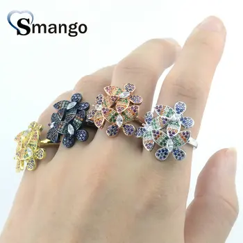 

Women Fashion Jewelry,The Rainbow Series Butterfly Shape Rings,18KGold Plating Pave Setting Cubic Zirconia Rings,5 Pieces