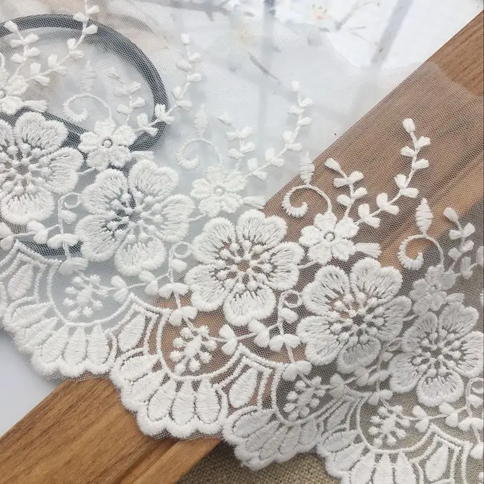 11CM wide single side cotton embroidery lace flower DIY clothing neckline jewelry dress skirt decorative accessorie
11CM wide single side cotton embroidery lace flower DIY clothing neckline jewelry dress skirt decorative accessorie