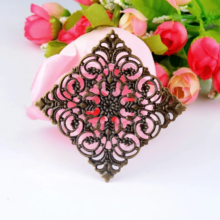 Free shipping-20Pcs Antique Bronze Or Bronze Tone Filigree Square Wraps Connectors Decoration DIY Findings Connectors 51x51mm
Free shipping-20Pcs Antique Bronze Or Bronze Tone Filigree Square Wraps Connectors Decoration DIY Findings Connectors 51x51mm