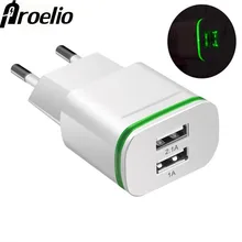 Proelio Dual USB Charger LED Light Wall Adapter Fast Charging Mobile Phone Charger For iphone Xiaomi Micro USB Cable For Samsung
Proelio Dual USB Charger LED Light Wall Adapter Fast Charging Mobile Phone Charger For iphone Xiaomi Micro USB Cable For Samsung