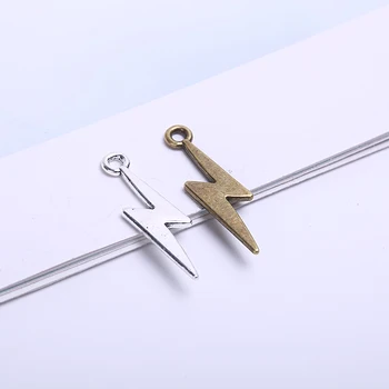 Vintage Metal Lightning Charms for Jewelry Making Retro DIY Fashion Handmade Small Flash Pendant Charms 100 Pieces/lot
Vintage Metal Lightning Charms for Jewelry Making Retro DIY Fashion Handmade Small Flash Pendant Charms 100 Pieces/lot