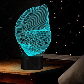 Conch Sea Snail Shell 3D Visual Night Light Creative 3D 7 Color Change Sea Animal Conch Night Light LED Table Desk Lamp
Conch Sea Snail Shell 3D Visual Night Light Creative 3D 7 Color Change Sea Animal Conch Night Light LED Table Desk Lamp