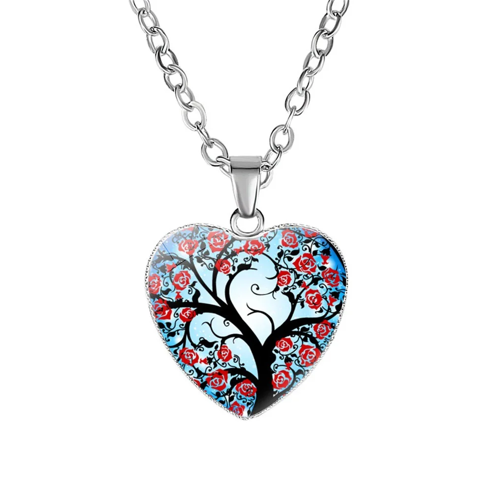 New Tree of Life Heart Necklace Life Tree Heart Pendant Tree Jewelry Murano Glass Heart Necklace
New Tree of Life Heart Necklace Life Tree Heart Pendant Tree Jewelry Murano Glass Heart Necklace