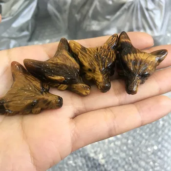 1pcs high quality Natural tiger eye quartz crystal wolf head figurine pandent reiki healing crystals figurine as gift wholesale
1pcs high quality Natural tiger eye quartz crystal wolf head figurine pandent reiki healing crystals figurine as gift wholesale