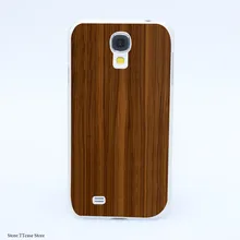 4122CA Wooden pattern Hard Transparent Case Cover for Galaxy S2 S3 S4 S5 & Mini S6 S7 & edge Plus