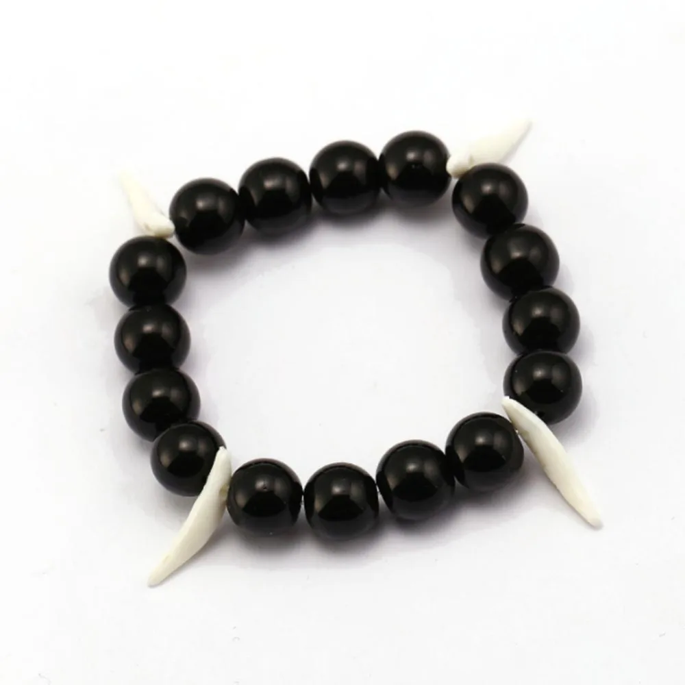 Inuyasha Sesshoumaru Wolf tooth bracelet necklace Metal necklace Movie Keyring Jewelry5