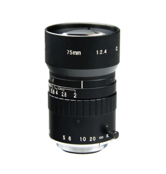 2.0 Mega Pixel C-Mount 75mm 2/3" FA / Machine Vision fixed focal length lenses Industrial camera Lens F2.4 manual Iris CCTV lens
2.0 Mega Pixel C-Mount 75mm 2/3" FA / Machine Vision fixed focal length lenses Industrial camera Lens F2.4 manual Iris CCTV lens