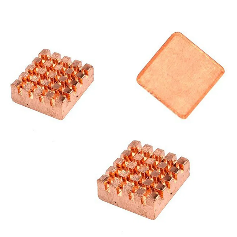 3PCS/Set Cooling Kit of Pure Copper Heatsinks 3pcs Cooler Heat Sink for Raspberry Pi 3 Model B Heat Dissipation
3PCS/Set Cooling Kit of Pure Copper Heatsinks 3pcs Cooler Heat Sink for Raspberry Pi 3 Model B Heat Dissipation