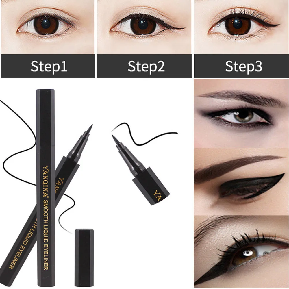 Cat Eyeliner pencil for eye Eyeliner Sexy Eye Makeup Eyeliner Double waterproof Eyeliner Tool lapiz de ojos stencil for arrow
Cat Eyeliner pencil for eye Eyeliner Sexy Eye Makeup Eyeliner Double waterproof Eyeliner Tool lapiz de ojos stencil for arrow