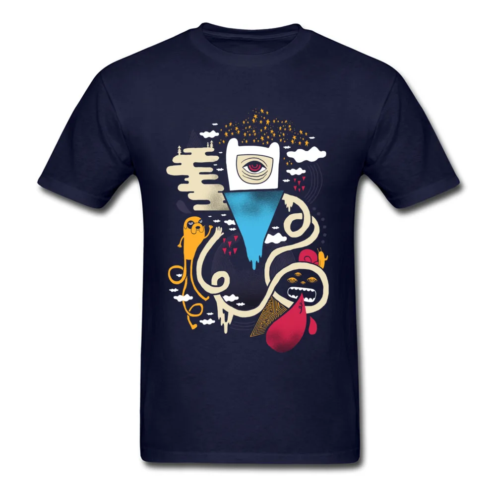 Hip Hop Man Tops & Tees Ordinary Adventure Print T-shirts 100% Cotton Short Sleeve Printed Tee-Shirt Round Neck Ordinary Adventure navy