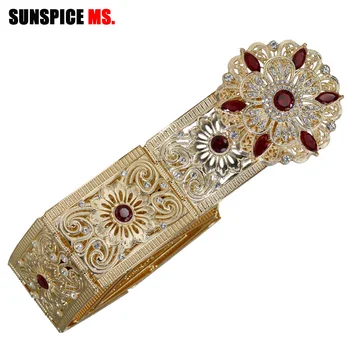 NEOVISSON Gold Color Flower Metal Arabic Caftan Belt Female Wedding Jewelry Persian Ethnic Dress Belt
NEOVISSON Gold Color Flower Metal Arabic Caftan Belt Female Wedding Jewelry Persian Ethnic Dress Belt
