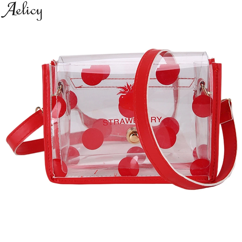 Aelicy Women's Dot Transparent Fruit Prints Shoulder Bags Fashion Pvc Flap Square Crossbody Bag For Girls And Students Hot Sales
Aelicy Women's Dot Transparent Fruit Prints Shoulder Bags Fashion Pvc Flap Square Crossbody Bag For Girls And Students Hot Sales