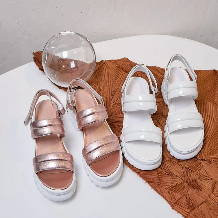 MLJUESE 2019 women sandals Patent leather pink color buckle strap open toe platform heel beaches sandals party size 34-42
MLJUESE 2019 women sandals Patent leather pink color buckle strap open toe platform heel beaches sandals party size 34-42