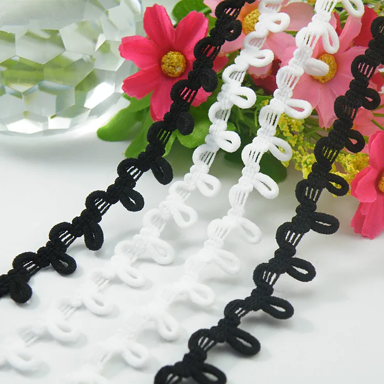 New arrival 5yard/lot black white elastic ribbon button loop for Fur collar over coat garment sewing accessories DIY
New arrival 5yard/lot black white elastic ribbon button loop for Fur collar over coat garment sewing accessories DIY