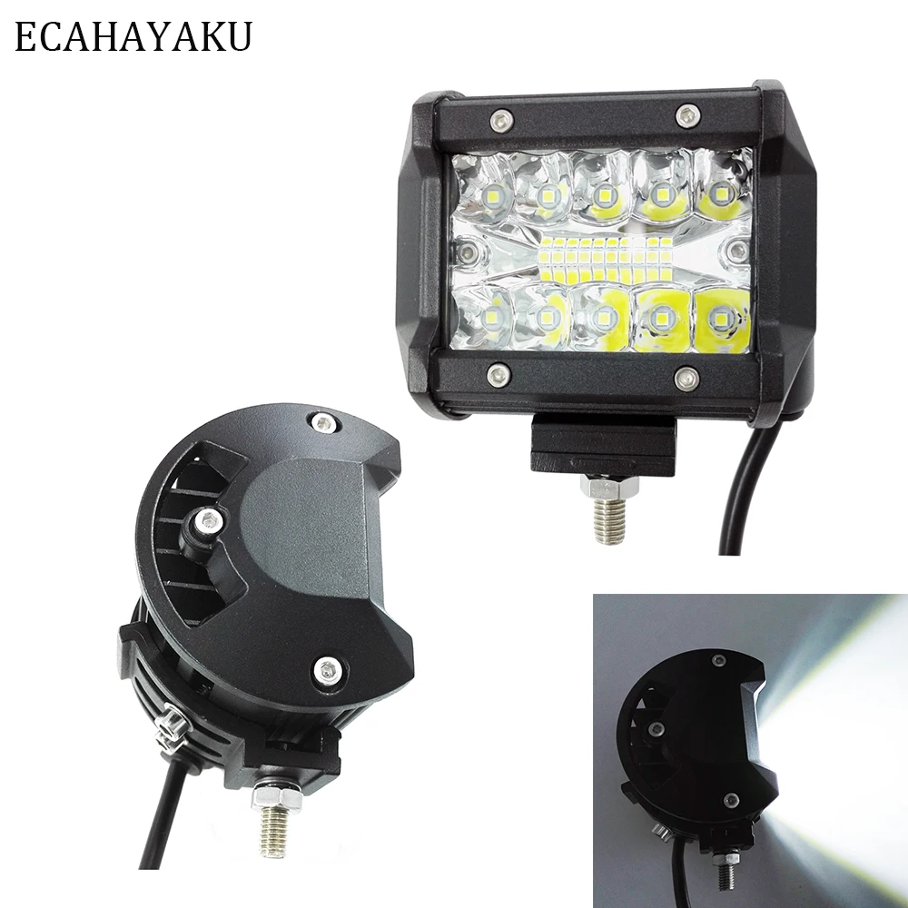 ECAHAYAKU 2x 4Inch 60W LED Work Light Bar Combo Offroad Motorcycle Foglights Light Bar For Pickup 4WD 4x4 ATV UTV SUV Jeep Truck
ECAHAYAKU 2x 4Inch 60W LED Work Light Bar Combo Offroad Motorcycle Foglights Light Bar For Pickup 4WD 4x4 ATV UTV SUV Jeep Truck