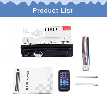 12V Updated Bluetooth Car Stereo Audio FM LED Display Aux Receiver TF USB MP3 Radio Player Autoradio Radio with Remote Control
12V Updated Bluetooth Car Stereo Audio FM LED Display Aux Receiver TF USB MP3 Radio Player Autoradio Radio with Remote Control