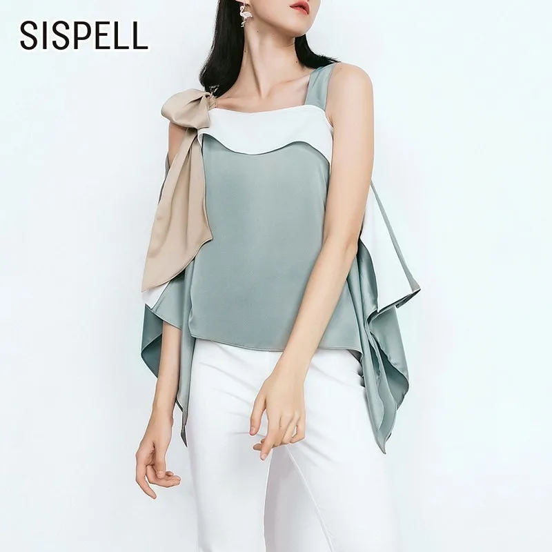 SISPELL Summer Hem Irregular Women's Shirt Square Collar Off Shoulder Backless Patchwork Ruffle Blouse Female Fashion New Korean
SISPELL Summer Hem Irregular Women's Shirt Square Collar Off Shoulder Backless Patchwork Ruffle Blouse Female Fashion New Korean