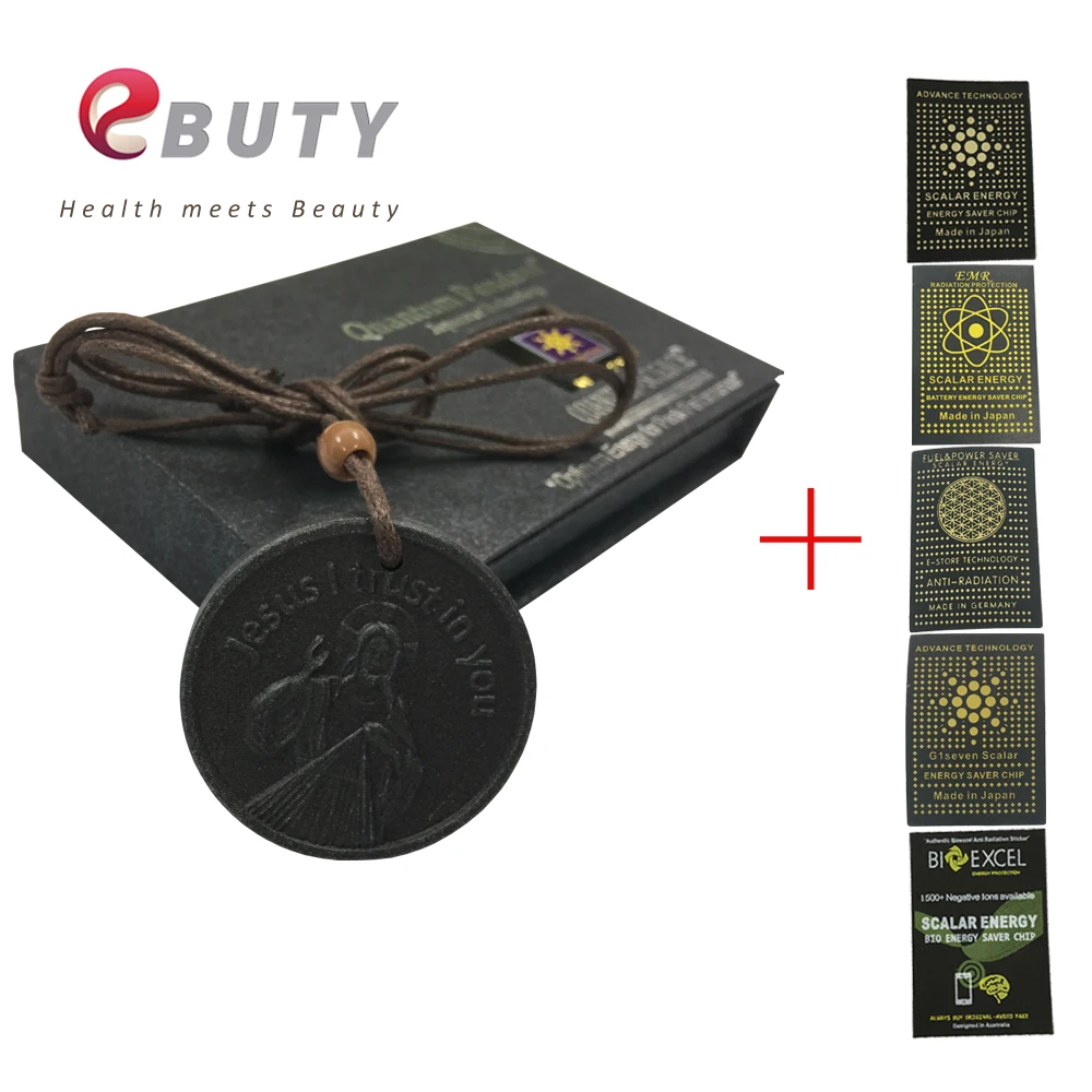 EBUTY Jesus Pendant Lava Tourmaline Energy Health Set with Anti-radiation Sticker Ions 3000cc
EBUTY Jesus Pendant Lava Tourmaline Energy Health Set with Anti-radiation Sticker Ions 3000cc