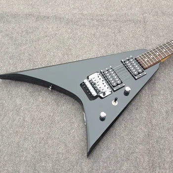 Electric guitar V Black Chrome hardware Mahogany guitar body Floydrose tremolo Accept any color production Accept wholesale
Electric guitar V Black Chrome hardware Mahogany guitar body Floydrose tremolo Accept any color production Accept wholesale