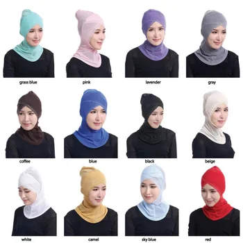 Womens Face-lift Muslim Hijab Ninja Single Cross Hot Drilling Lace Underscarf Head Islamic Cover Bonnet Hat Cap Scarf
Womens Face-lift Muslim Hijab Ninja Single Cross Hot Drilling Lace Underscarf Head Islamic Cover Bonnet Hat Cap Scarf