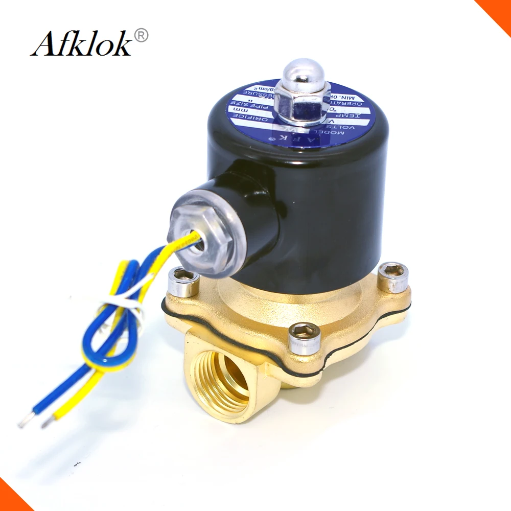 N/C Brass Solenoid Valve 12v 220v 3/8 1/2 3/4 for Water Oil Gas EPDM Seal 120degree
N/C Brass Solenoid Valve 12v 220v 3/8 1/2 3/4 for Water Oil Gas EPDM Seal 120degree