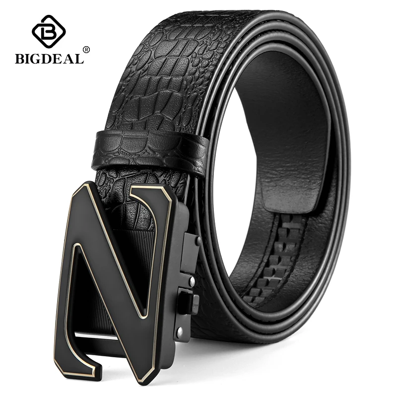 BIGDEAL Casual Leather Men Belt 3.5cm Width Belt For Men Automatic Buckle Cowskin Male Belts Strap
BIGDEAL Casual Leather Men Belt 3.5cm Width Belt For Men Automatic Buckle Cowskin Male Belts Strap
