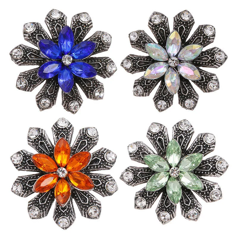 New Flower colorful rhinestone 18MM snap buttons fit DIY 18MM snap bracelet snap jewelry wholesale KZ1708
New Flower colorful rhinestone 18MM snap buttons fit DIY 18MM snap bracelet snap jewelry wholesale KZ1708